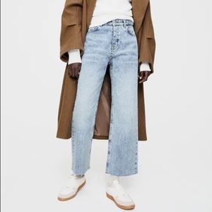 Zara | High Rise Straight Leg Jeans